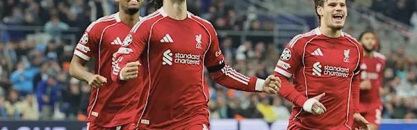 世界杯实时比分-连续13场不败！利物浦高居欧冠第4 斯洛特激活一众新援